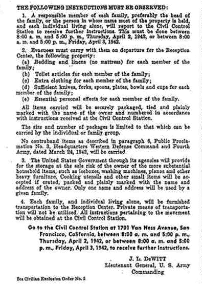 Civilian Exclusion Order No. 5 - Page 2