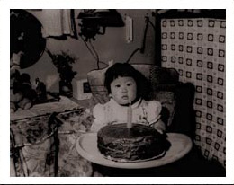 Miyatake - Picture of child with birthday cake